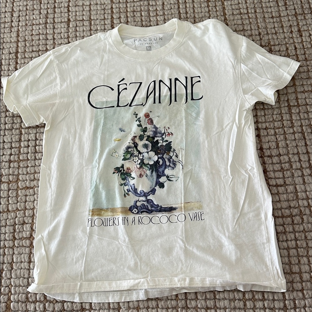 PacSun White Cézanne Floral Graphic Tee